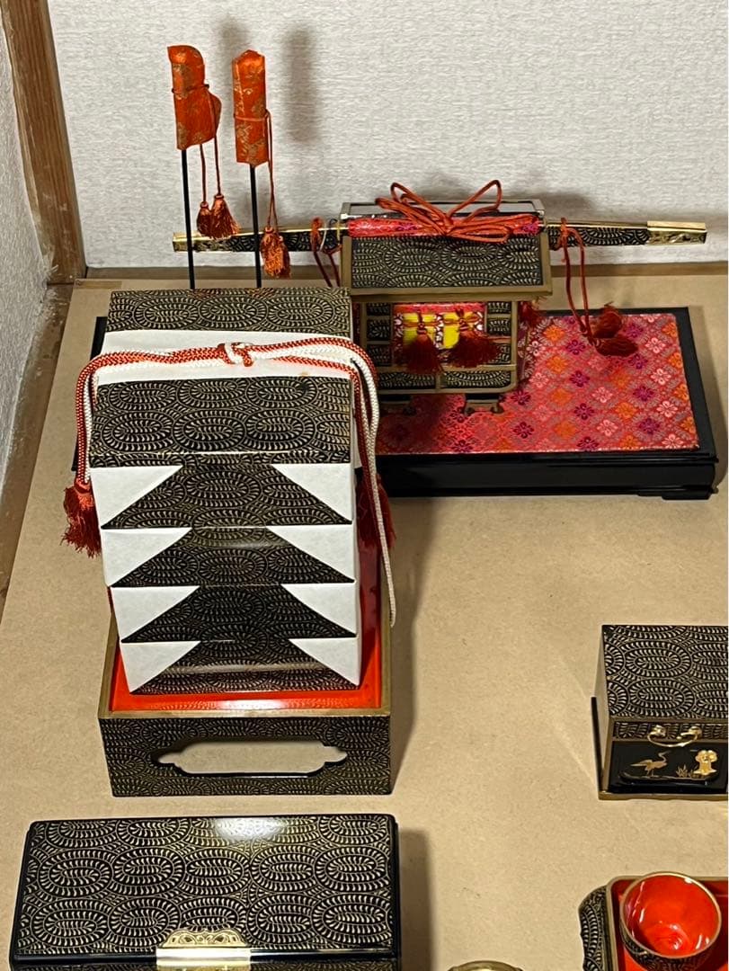 雛飾り　雛道具まとめ売り