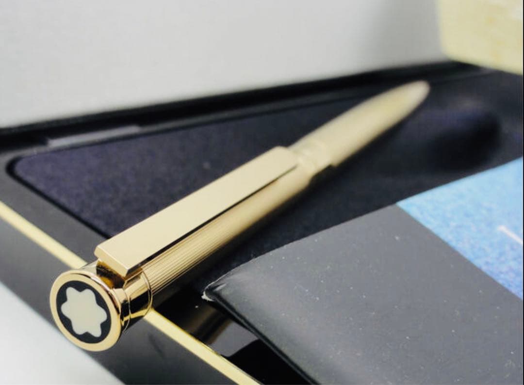 金運を呼ぶ黄金総金張り！　モンブラン　★稀少な未使用ノブレス・ドウエ