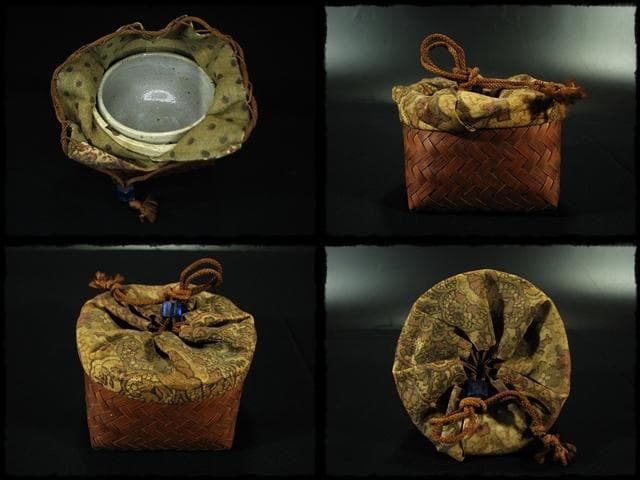 蓮月 時代 御幸籠 古裂 野点籠 野点セット 茶道具 尼僧 太田垣蓮月 d121