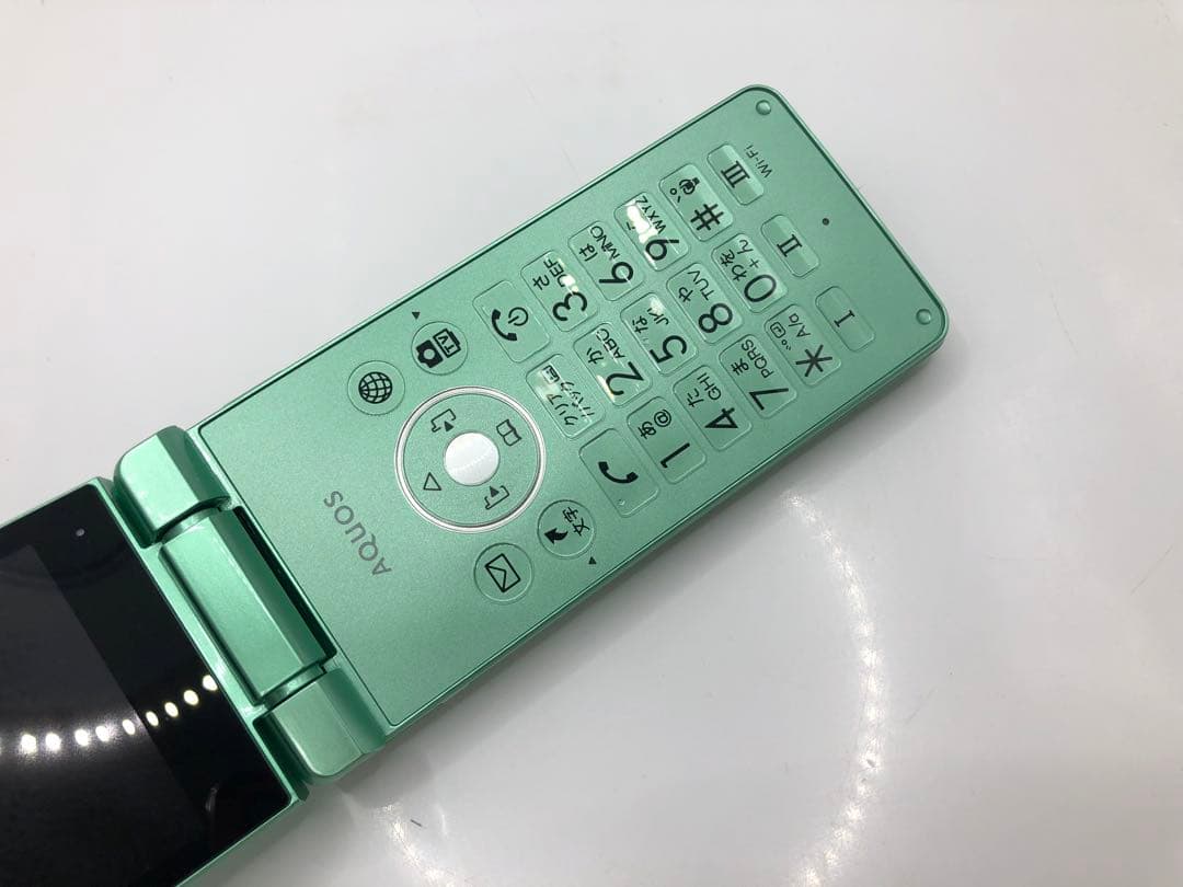 【Simフリー】AQUOS ケータイ3　805SH　LTE（4G）グリーン