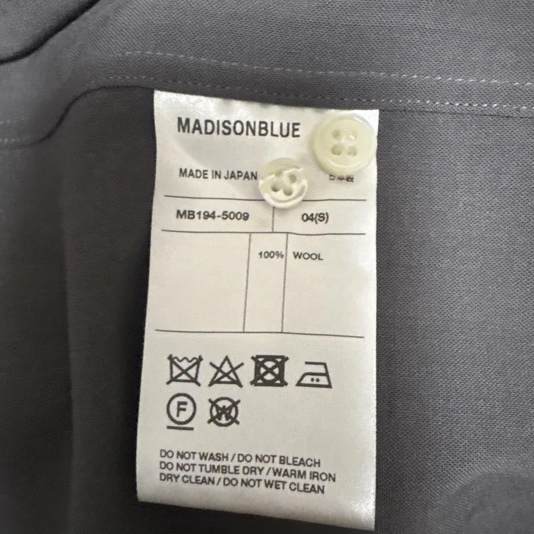マディソンブルー ウールマダムシャツグレー