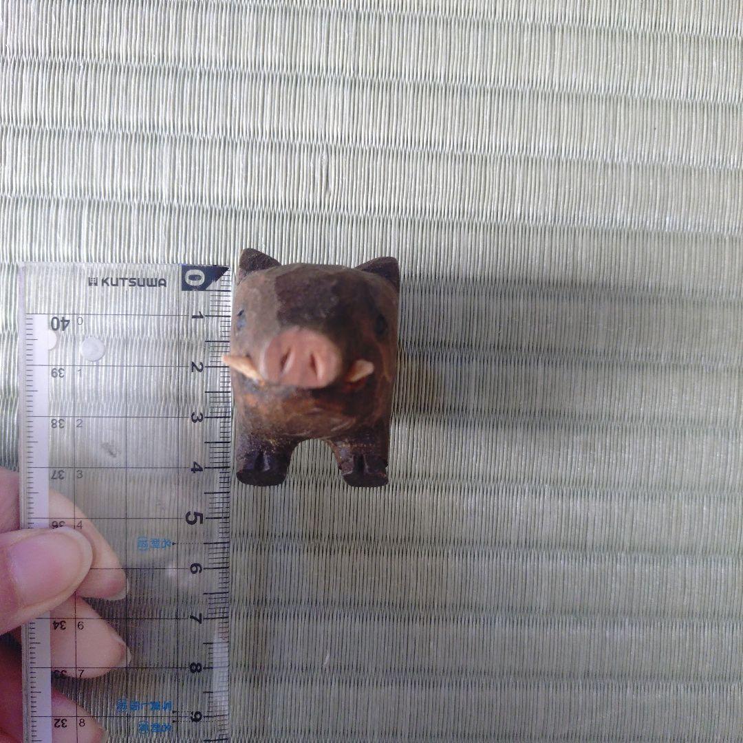 KIYATA キヤタ kiyata 木彫 イノシシ マグネット 木工アート