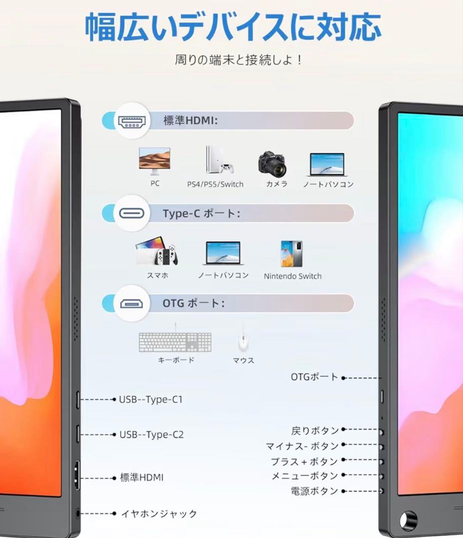 【未使用・未開封】EVICIV 15.6インチ　モバイルモニター