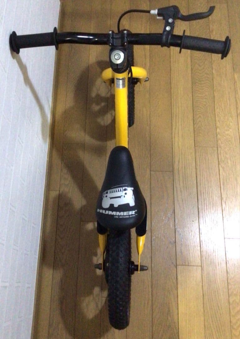 HUMMER ハマー ペダルなし トレーニングバイク キックバイク 自転車 黄色