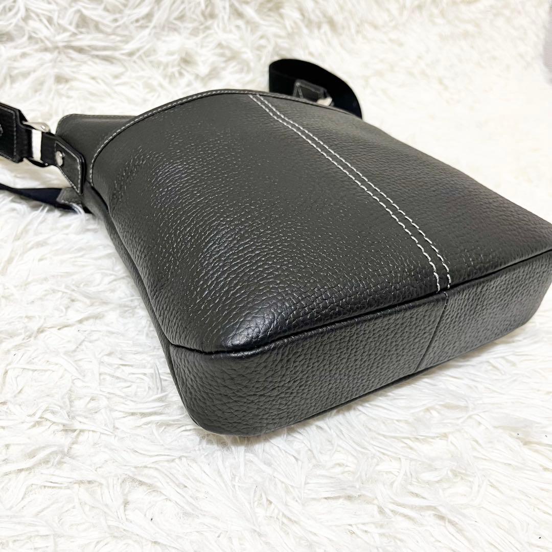 ✨極美品✨希少　WAKO 銀座和光 ショルダーバッグ シボ革 2way ブラック