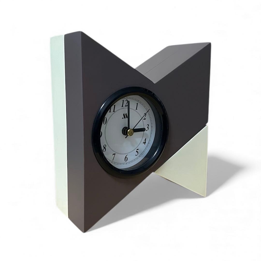 ★稀少 80s スペースエイジ ポストモダン ミッドセンチュリー 変形置時計