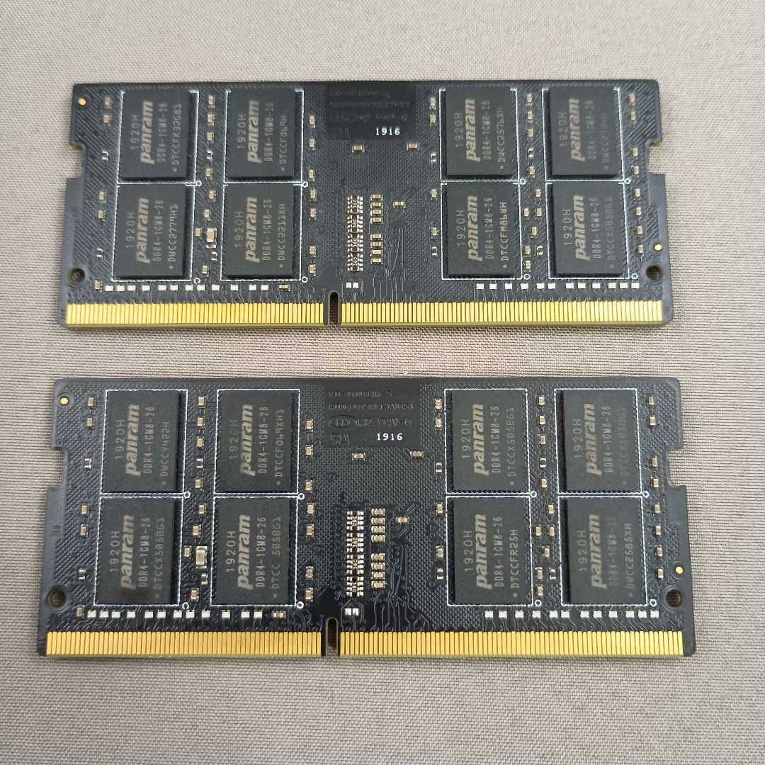 【中古】Panram DDR4 SO-DIMM 32GB(16GB×2枚)