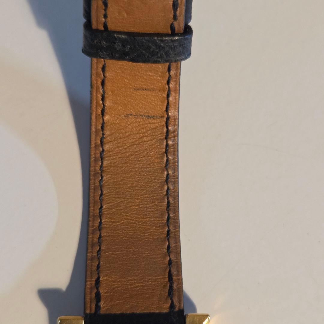 【難あり】HERMES ゴールド ブラック 時計 HHP 201　　ジャンク品