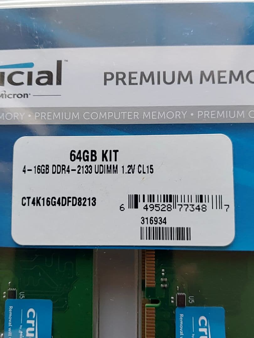 Crucial CT4K16G4DFD8213 16GB×4枚 64GBセット