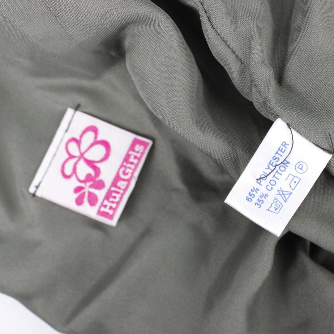 【フラダンス用衣装 極美品】チャコールグレー ベロア生地 ワンピース ドレス