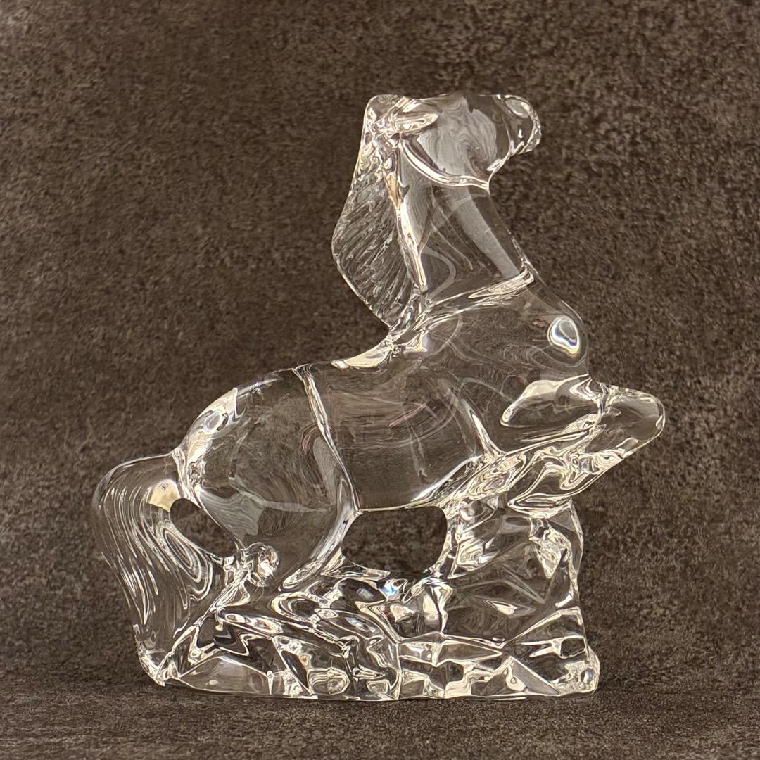バカラ 干支 馬 クリスタルガラス 置き物 オブジェ 箱付き Baccarat