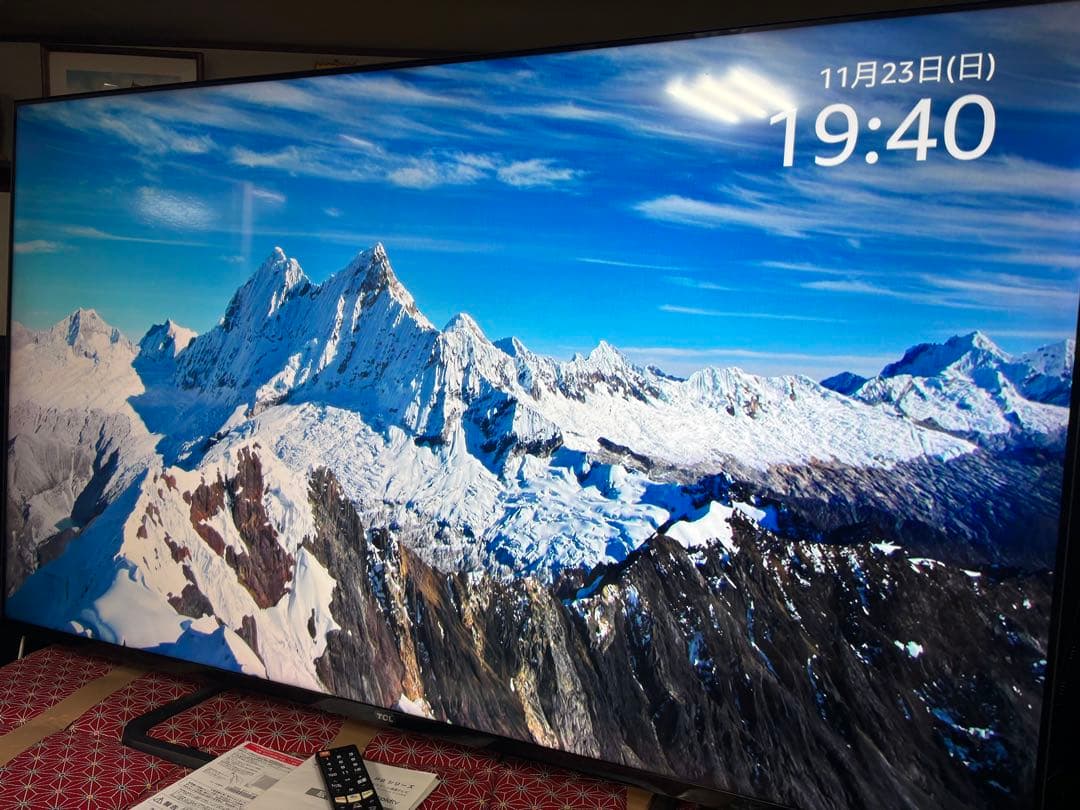 TCL 65V型 4K 液晶テレビ スマートテレビ 65P8S ネット動画アプリ