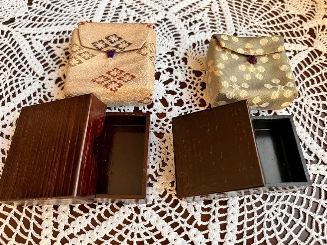 ☆御所籠一式　茶篭　茶道具　野点道具 桐製共箱入り