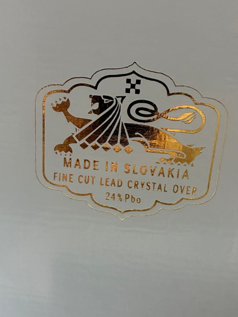 クリスタル花瓶スロバキア製30年ほど前の花瓶 高さ約35cm 上の直径約20cm