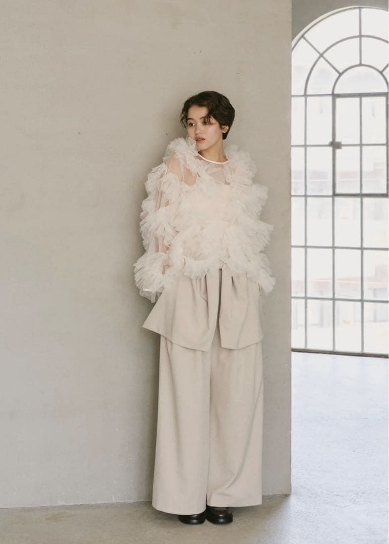 トップス NOTRE emor tulle veil tops