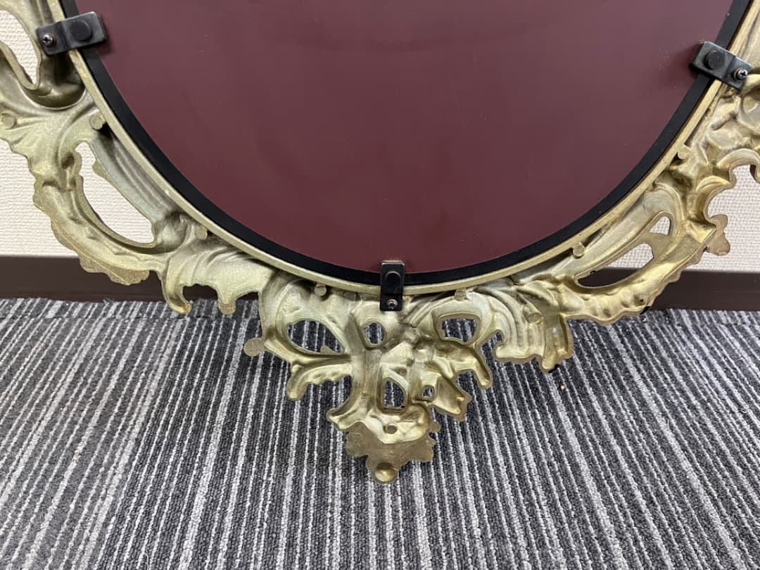 ミエミラー　ヨーロピアン　ヴィンテージ　壁掛けミラー　鏡　美容室　f806