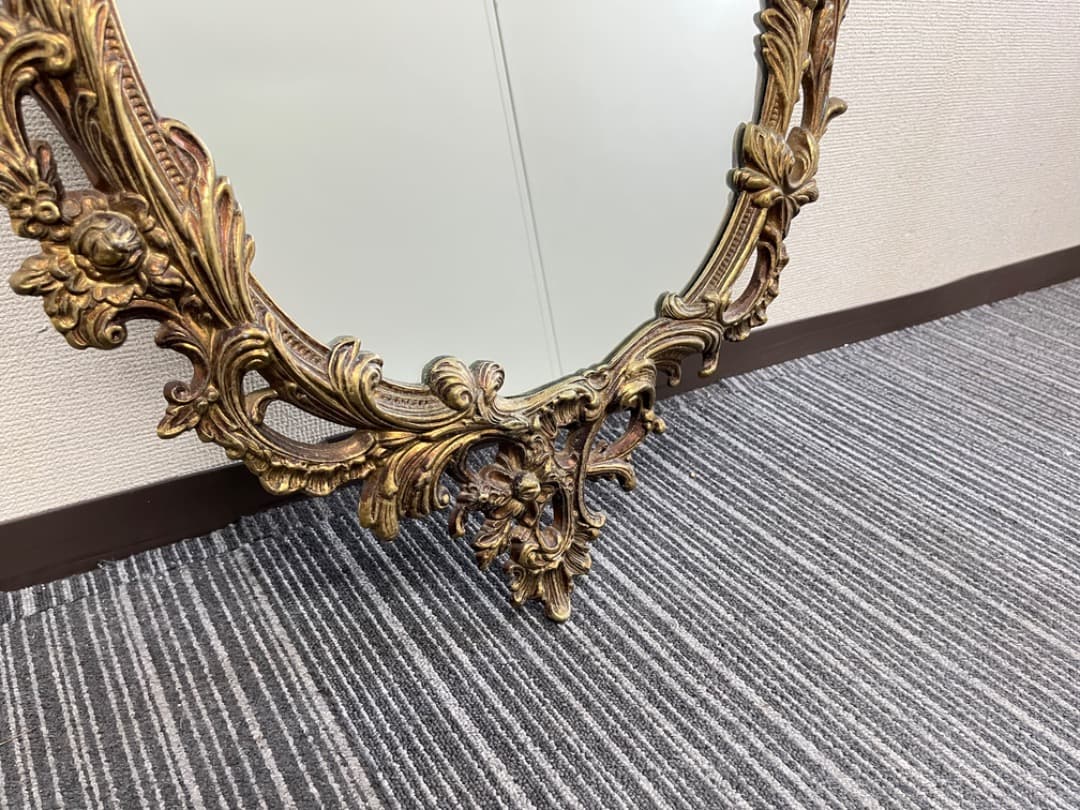 ミエミラー　ヨーロピアン　ヴィンテージ　壁掛けミラー　鏡　美容室　f806