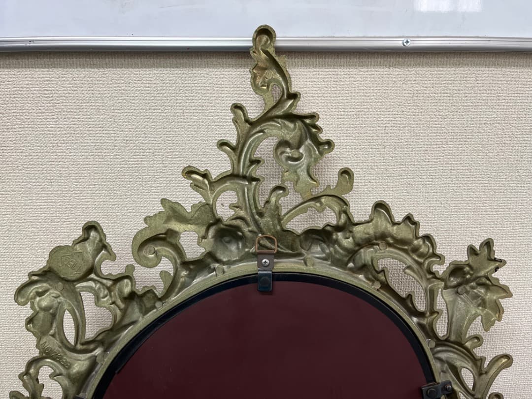 ミエミラー　ヨーロピアン　ヴィンテージ　壁掛けミラー　鏡　美容室　f806