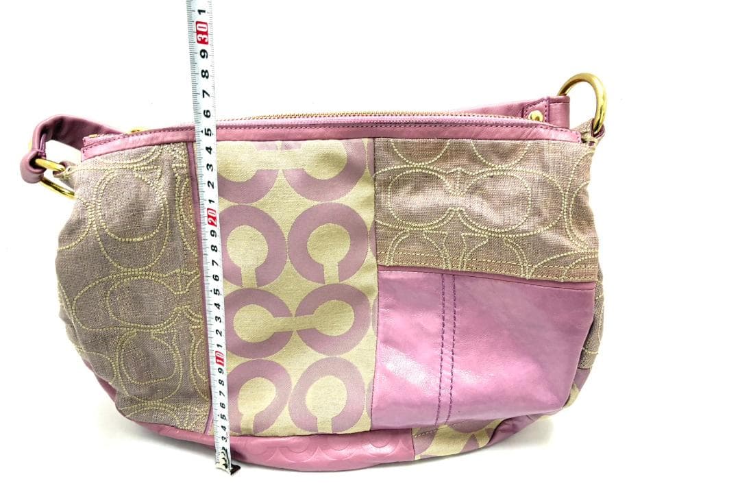 26S1-148 コーチ シグネチャーオプアート バッチワーク ワンショルダー