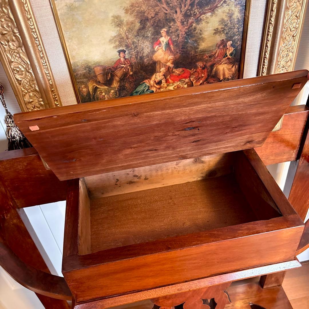 イギリス アンティーク ホールスタンド(西洋絵画はオマケ)