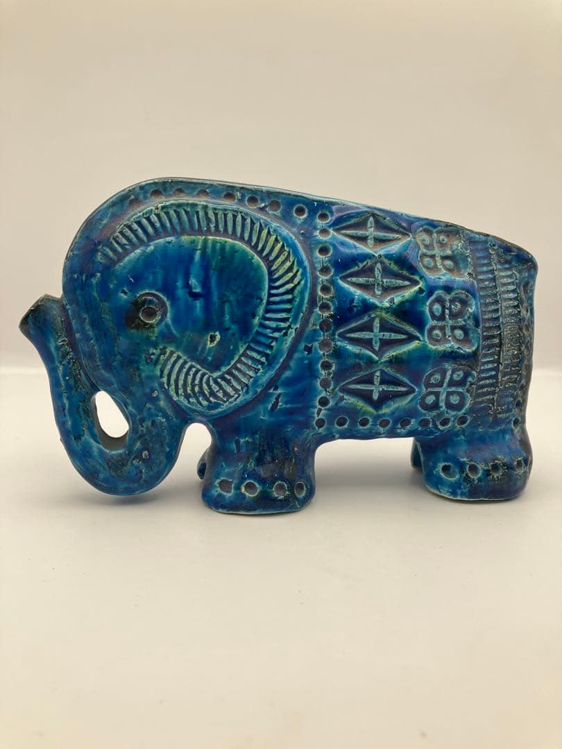 Bitossi Flavia　象のオブジェ　イタリア　ビトッシフラビア　Y