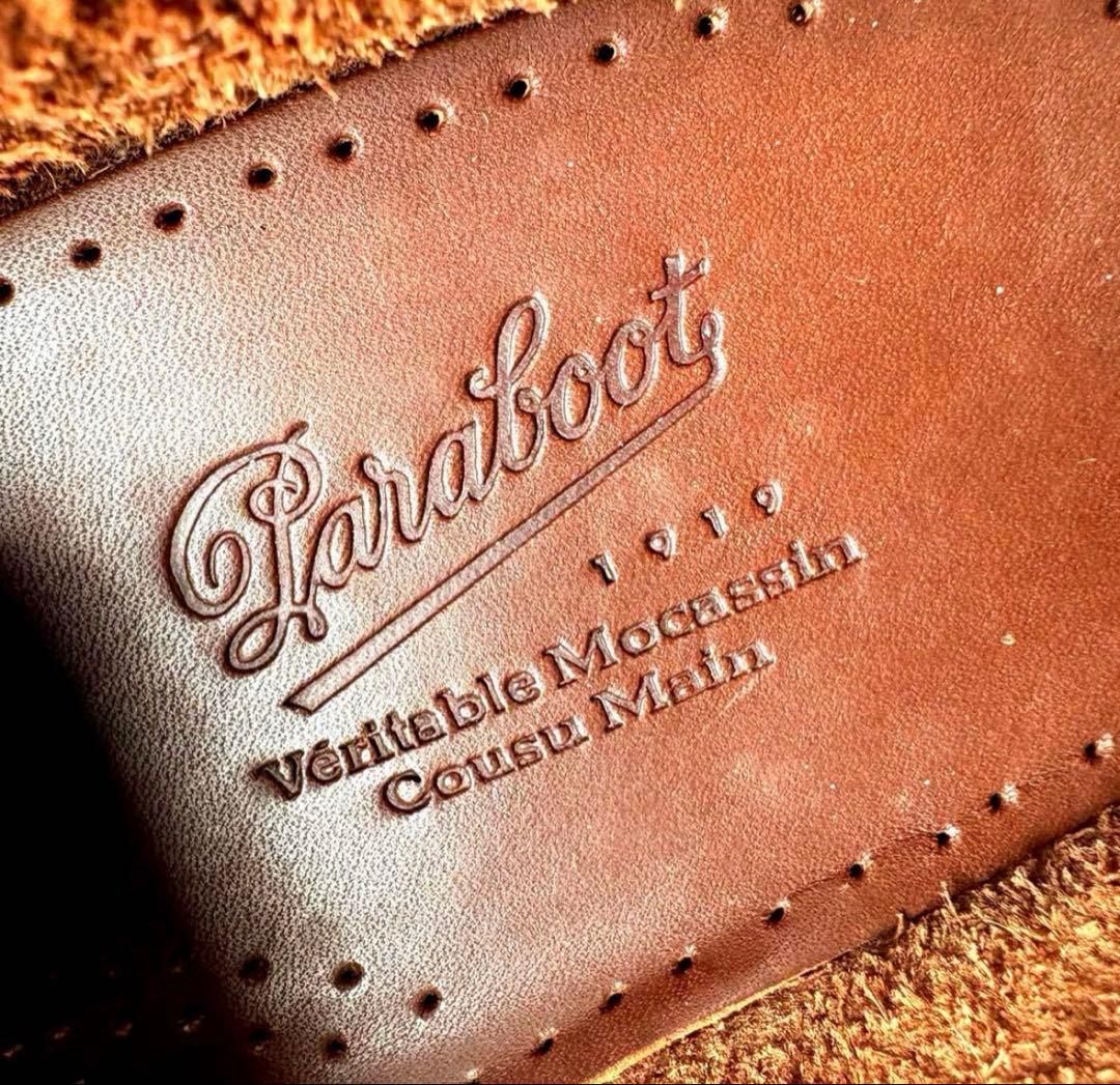 美品 パラブーツ Veritable Mocassin レザー モカシン27cm