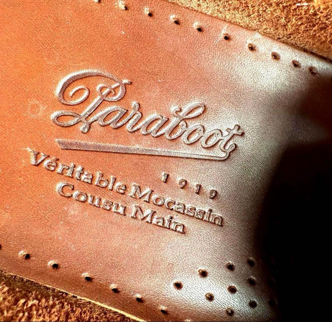 美品 パラブーツ Veritable Mocassin レザー モカシン27cm