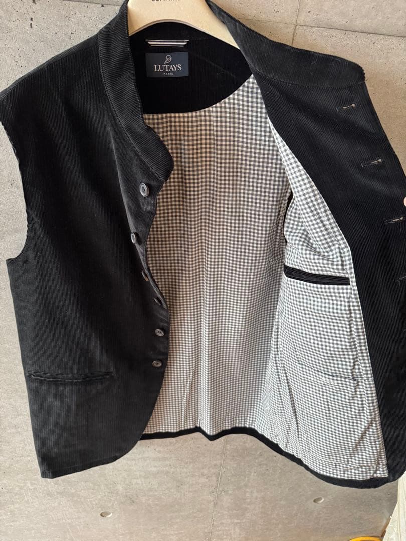 LUTAYS リュテス VALMONT CORDUROY VEST コーデュロイ