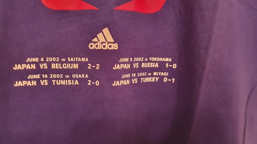 ❖2002W杯オフィシャル公式Tシャツ❖レア品　サッカー日本代表