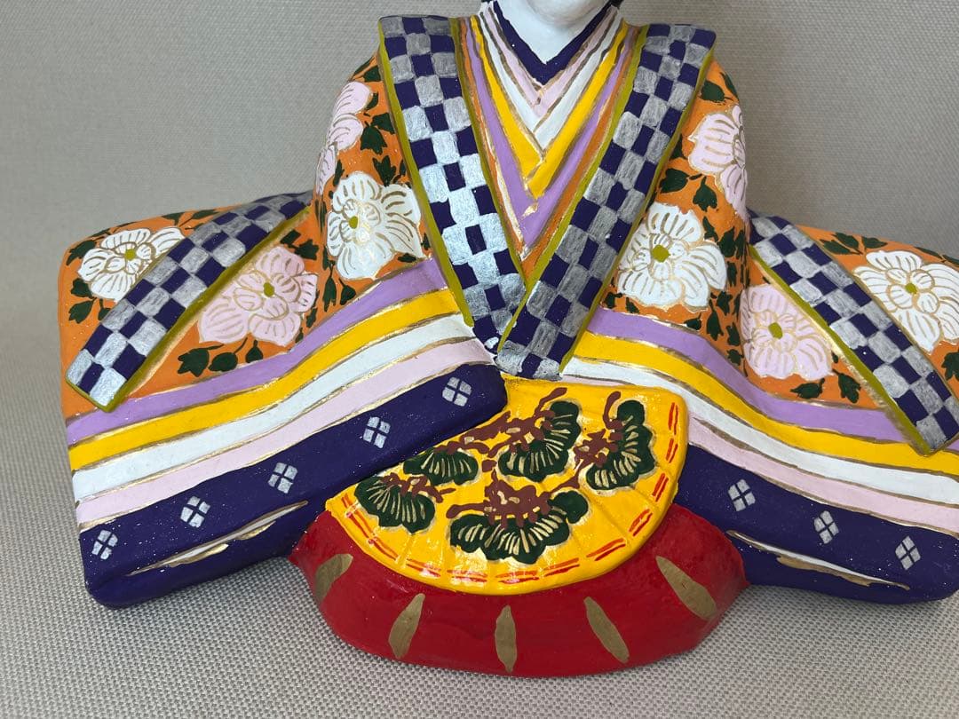 希少作品　信州中野土人形土びな　六代目　奈良由起夫　雛人形