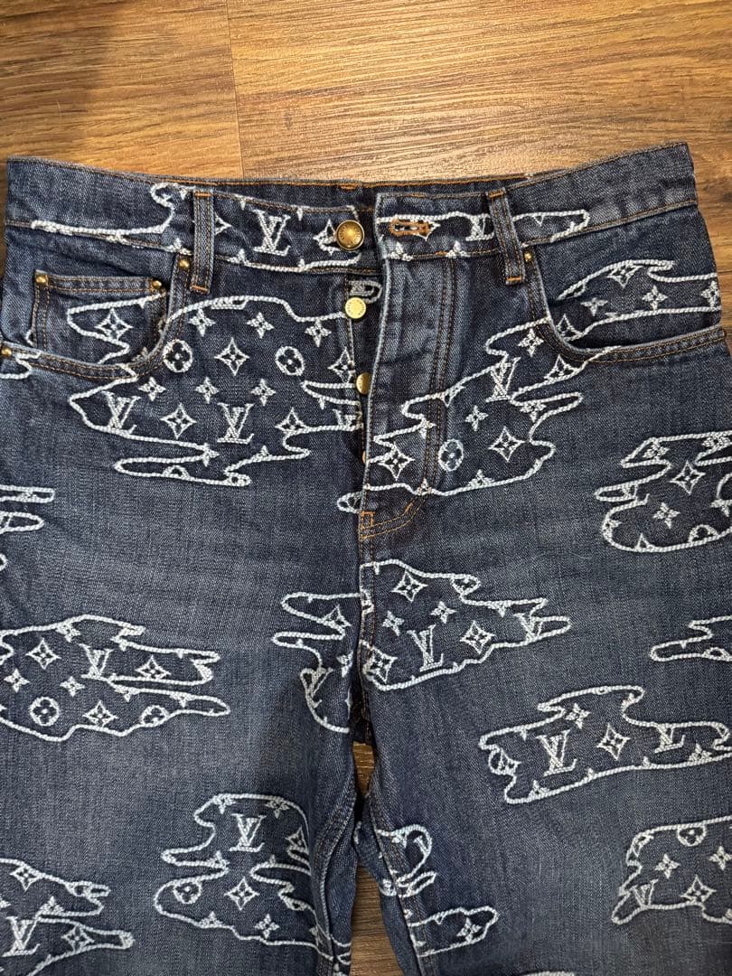 モノグラム デニム スケートパンツ