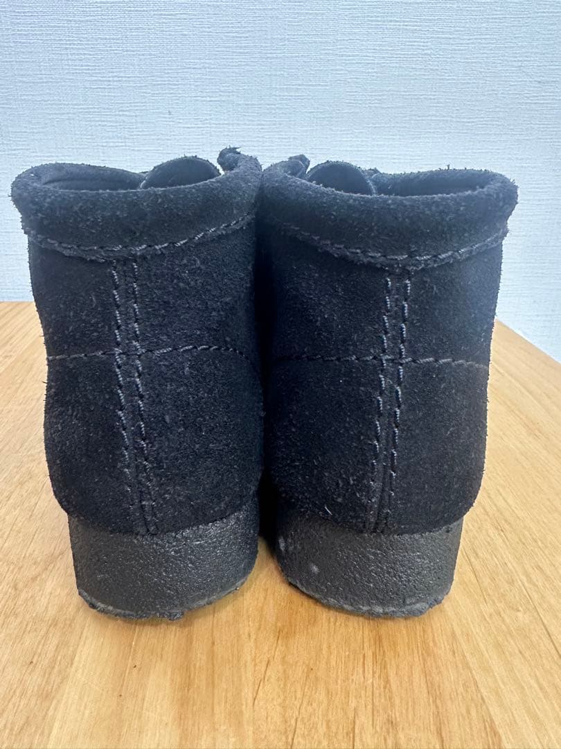 Clarks クラークス ワラビーブーツ ブラックスエード 替え紐付き