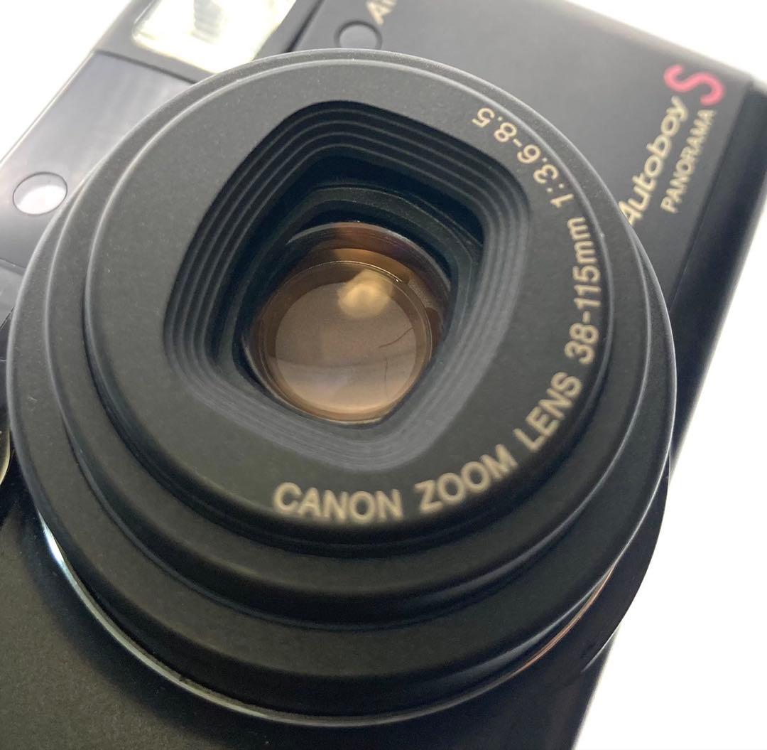 【完動 美品】Canon Autoboy S PANORAMA ブラック ケース