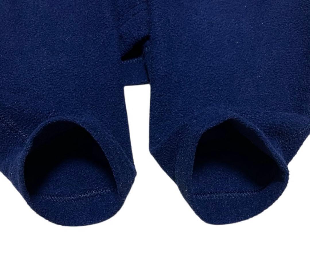 USA製 パタゴニア フルジップ フリース　 ネイビー　刺繍ロゴ