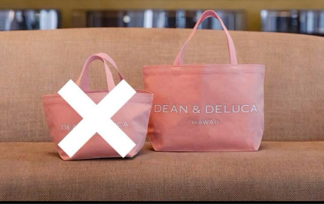 DEAN & DELUCA Hawaii限定 ピンクトートバッグセット　Lサイズ