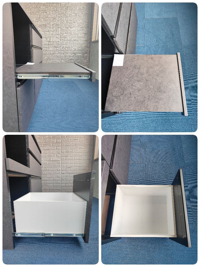 マナベインテリアハーツ キッチンカウンター コンセント付 ノア