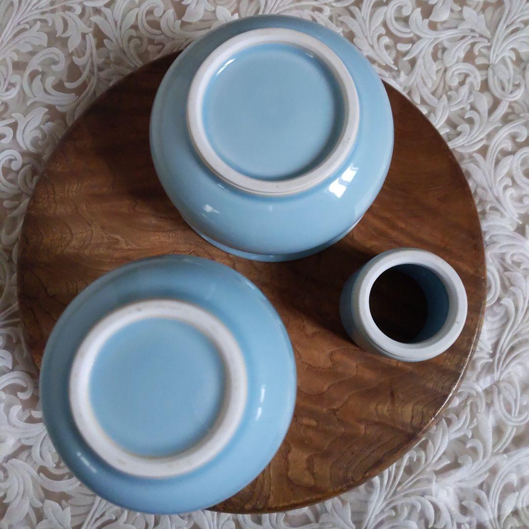 茶道具　皆具　手塚祥堂　作　青磁　平安　水指　杓立　建水　表千家　【匿名配送】