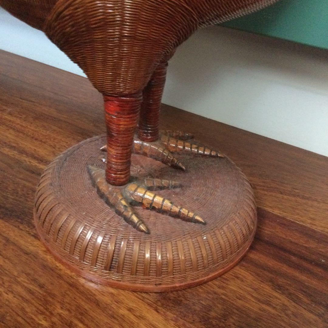 竹細工の鶏、70年代中国輸出品