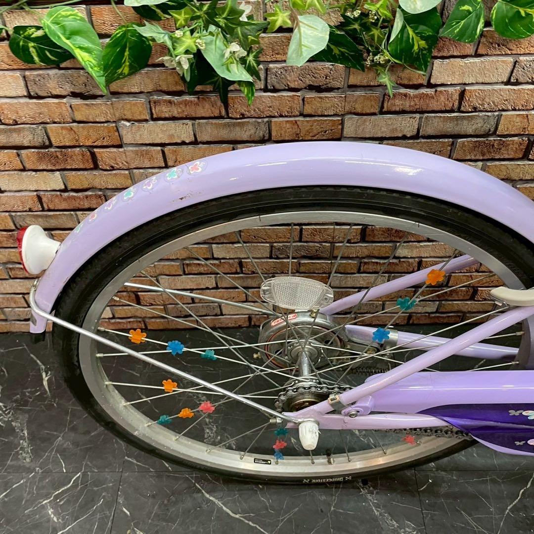【98】子供用自転車 子供車 ブリヂストン ECOPAL パープル 22インチ
