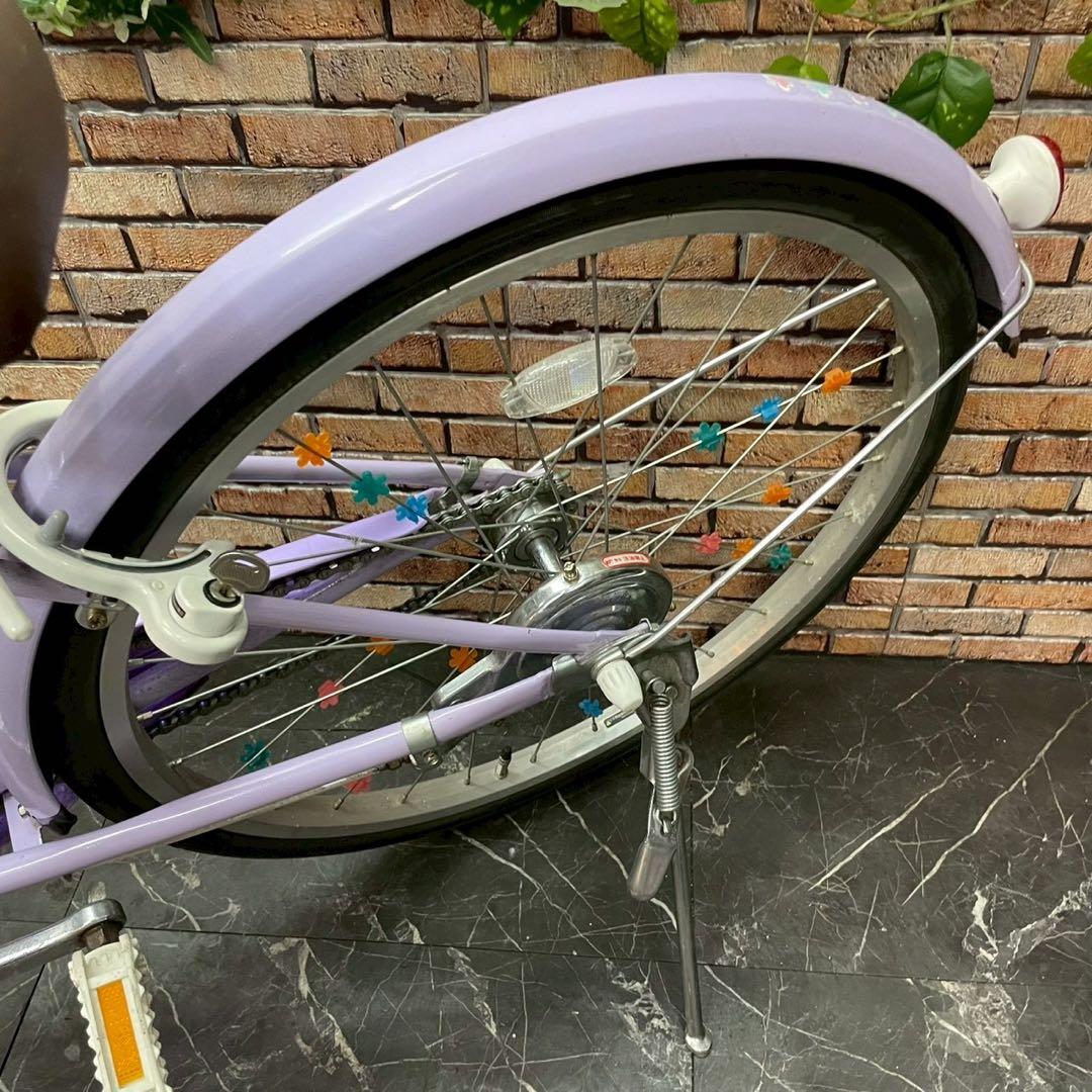 【98】子供用自転車 子供車 ブリヂストン ECOPAL パープル 22インチ