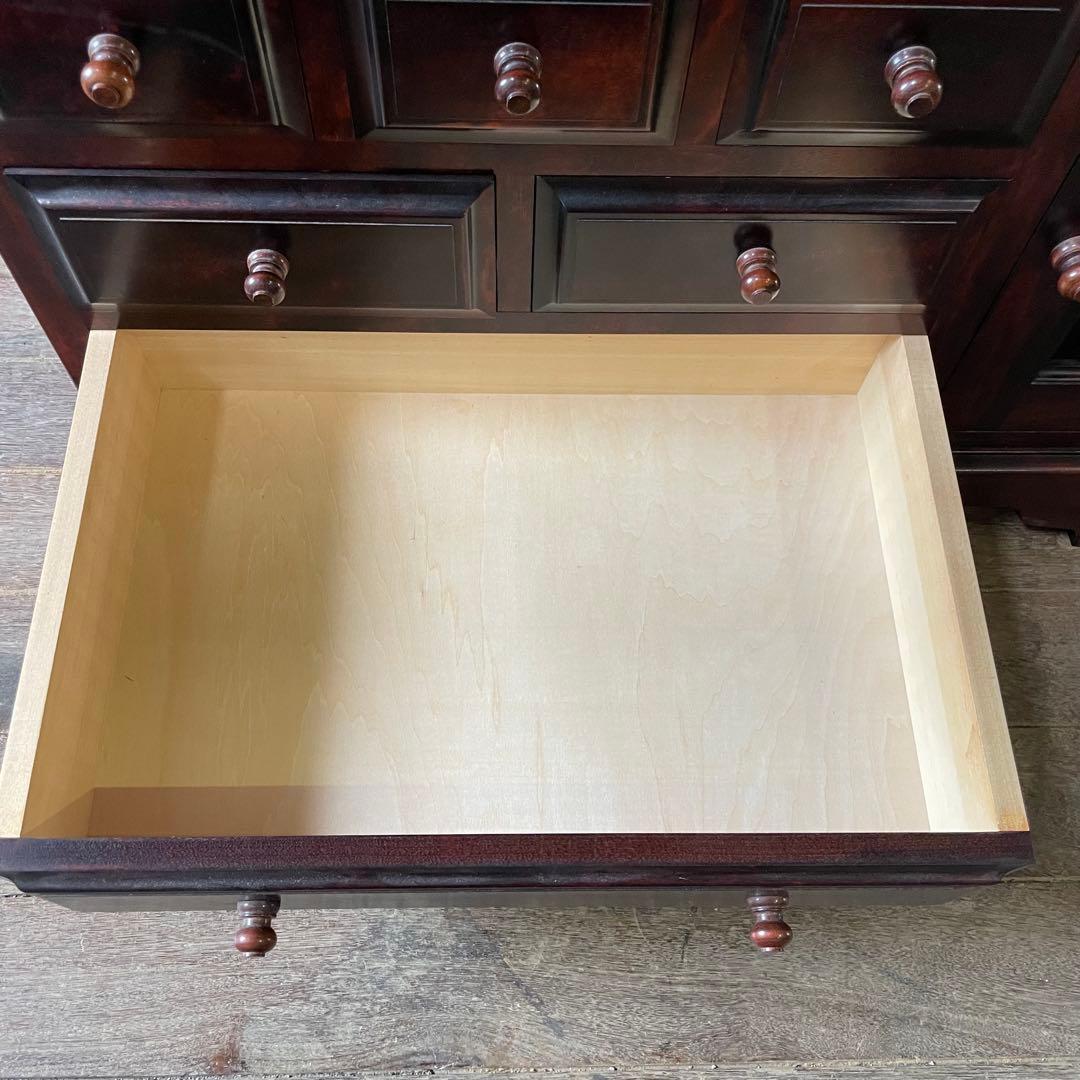 九州民芸家具 ミラードレッサー 化粧台 天然木 桜 アンティーク家具 和家具