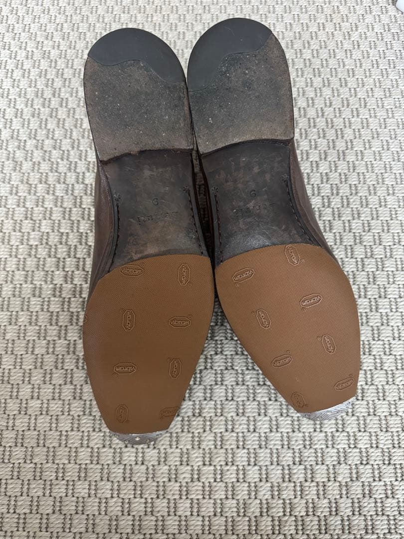 カンガルースキン　Bertulli ブラウンレザー ローファー 9