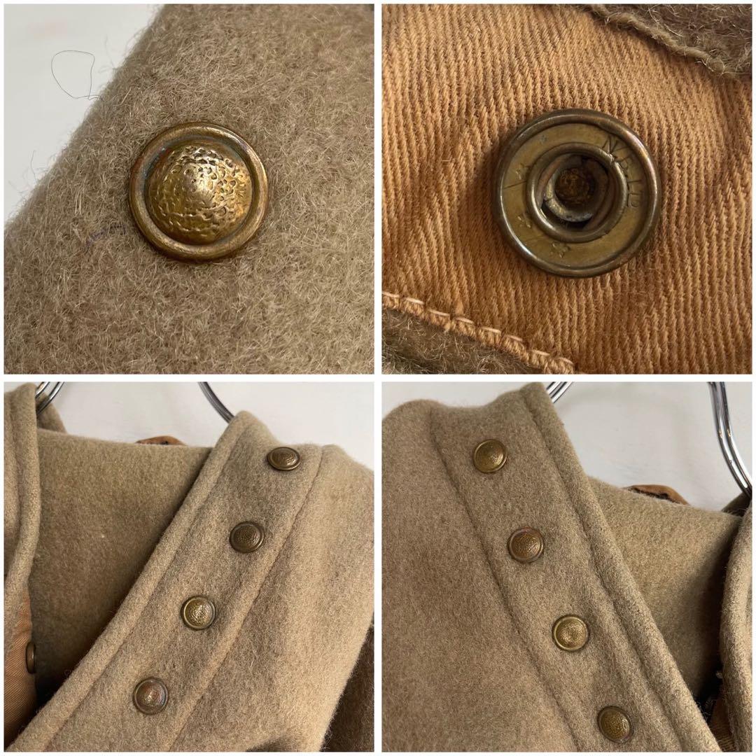 30s 40s  Navyダッフルコート イギリス軍 ユーロ 古着