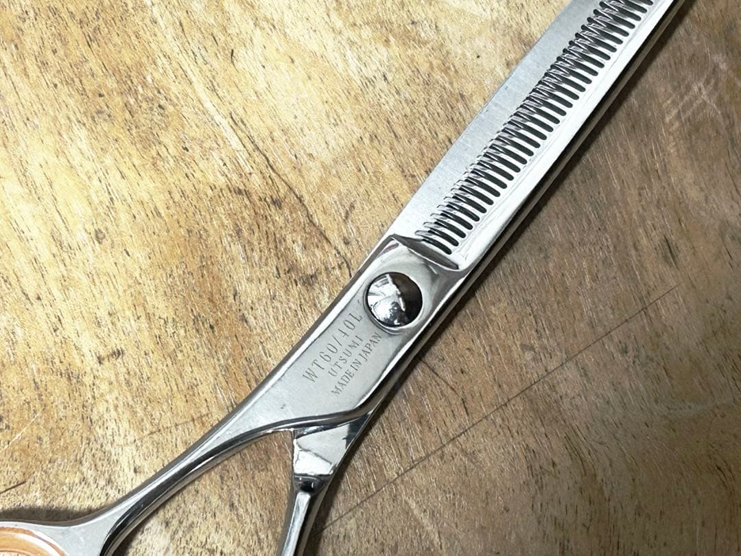 最終値下げ◆中古◆ UTSUMI 左利き用 トリミング両刃スキバサミ