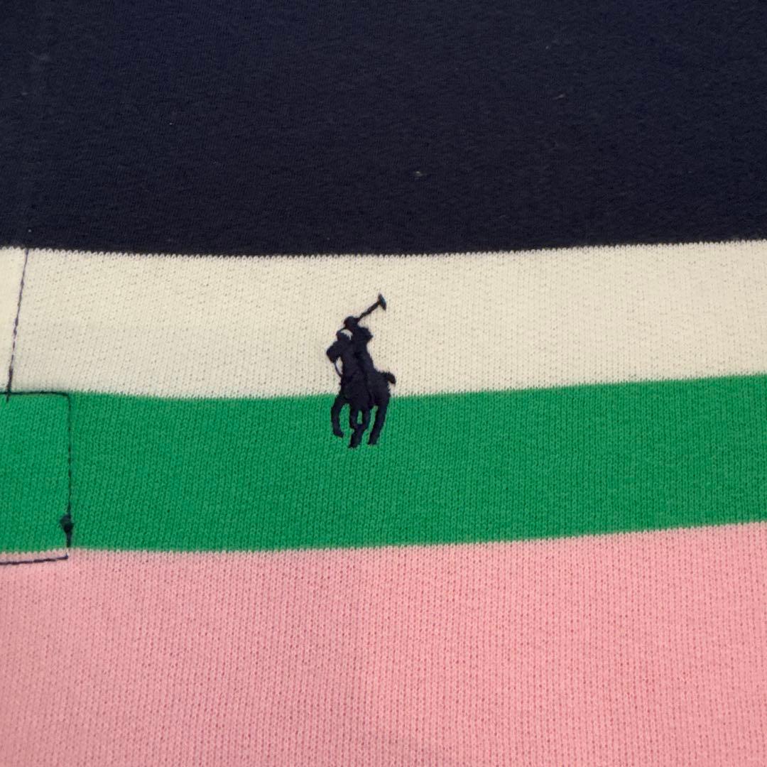 ポロ ラルフ・ローレン ラガーシャツ ネイビー ピンク