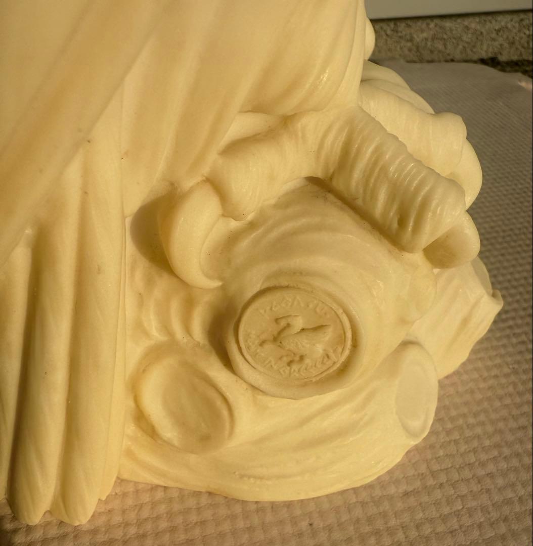 【ギリシャ製／人工大理石】フクロウの置物 ペガサス刻印 大型 30cm