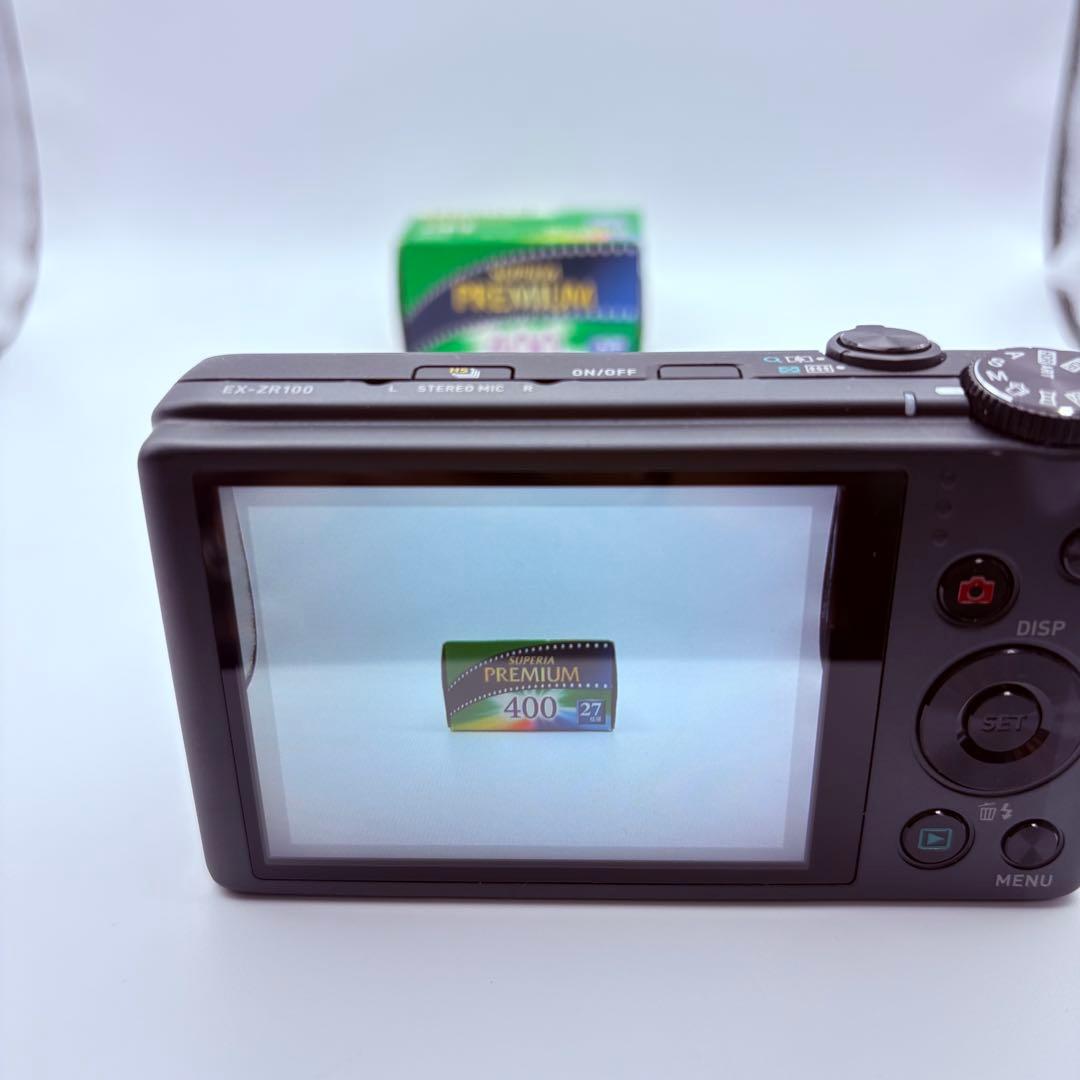 CASIO EXILIM デジタルカメラ EX-ZR100 ブラック