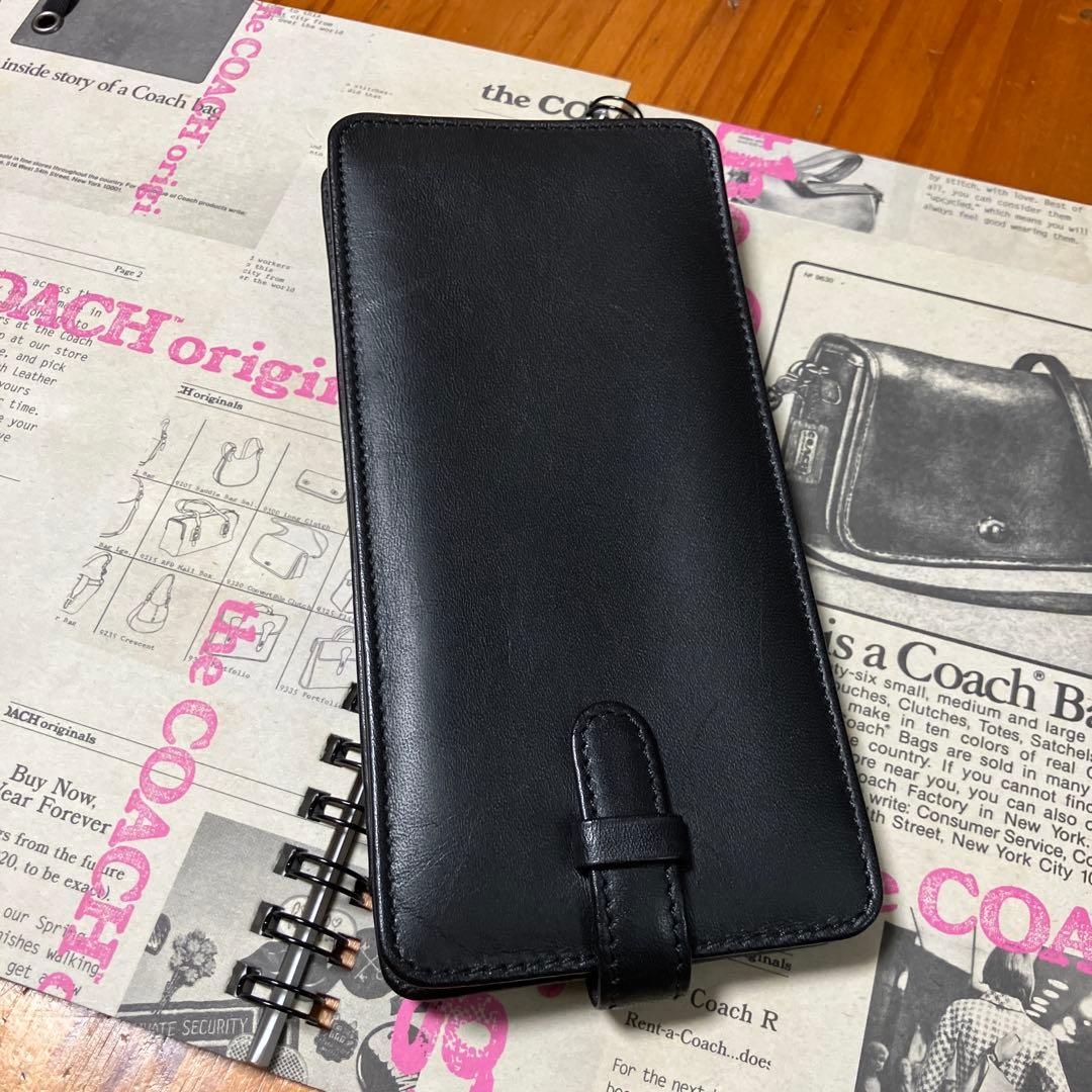 オールドコーチ　ブラウン　ブラックレザー小物入れ　ペンケースセット