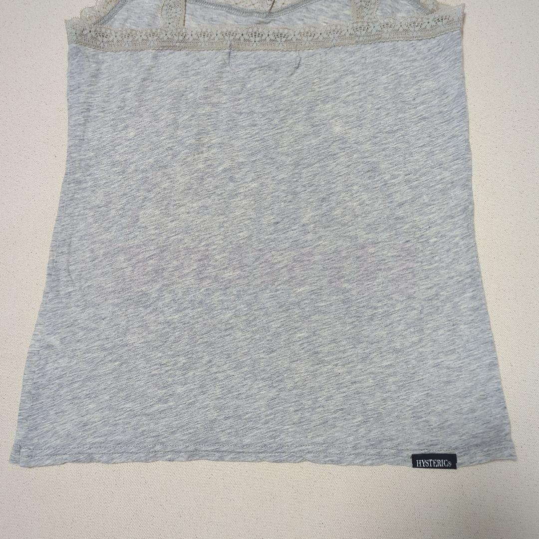 【美品♡】 ヒステリックグラマー　ヒスガールレース紐キャミソール　グレー