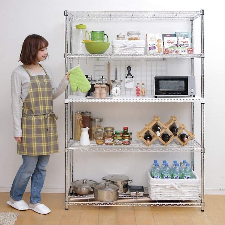 アイリスオーヤマ メタルラック 本体 幅120 5段 SE-1218 つ214